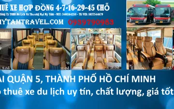 Thuê xe tại Quận 5: Uy tín và chất lượng đảm bảo