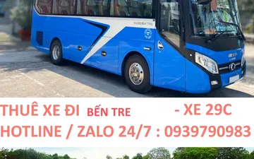 Thuê xe 29 chỗ đi Bến Tre – Xe Hợp Đồng đi Tỉnh – My Tam Travel