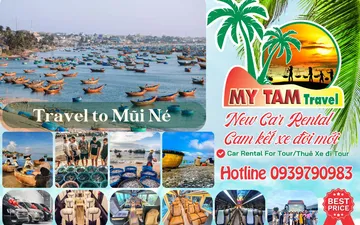 Rent a 4-seat car from Saigon to Mui Ne - New 2024 MY TAM TRAVEL