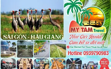 Thuê xe đi Hậu Giang 2 Ngày 1 Đêm 4-7-16-29-45c Limousine 9-11-15-18-28c