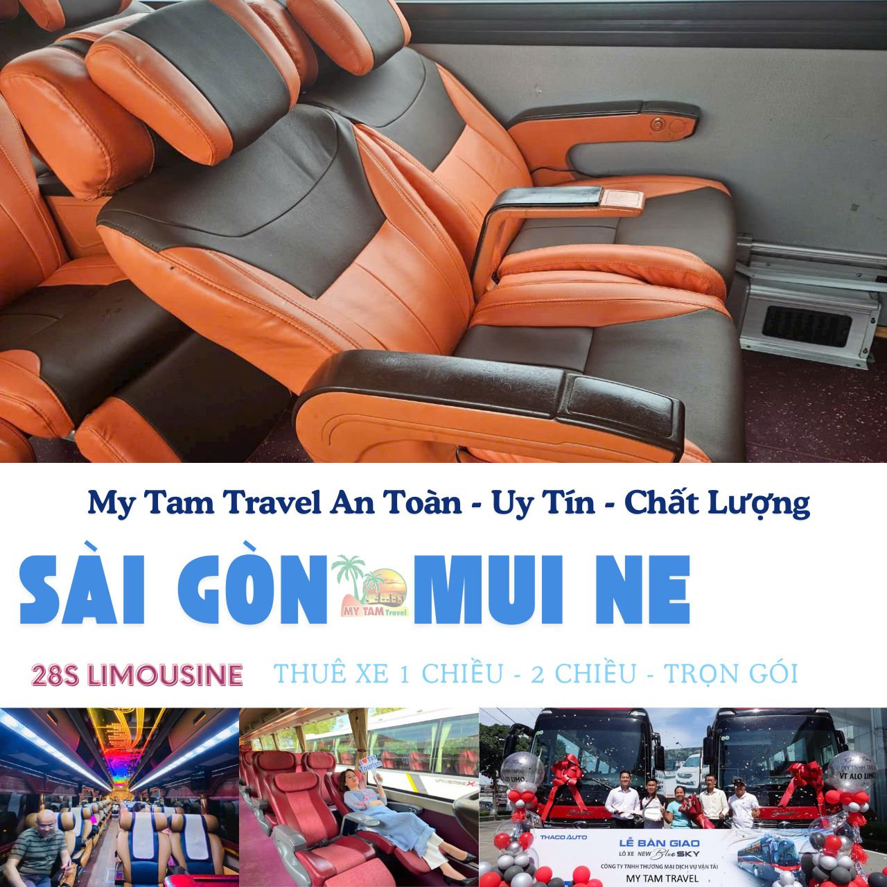 Car Rental To Phan Thiet 4-7-16-29-45c Limousine 9-11-15-18c