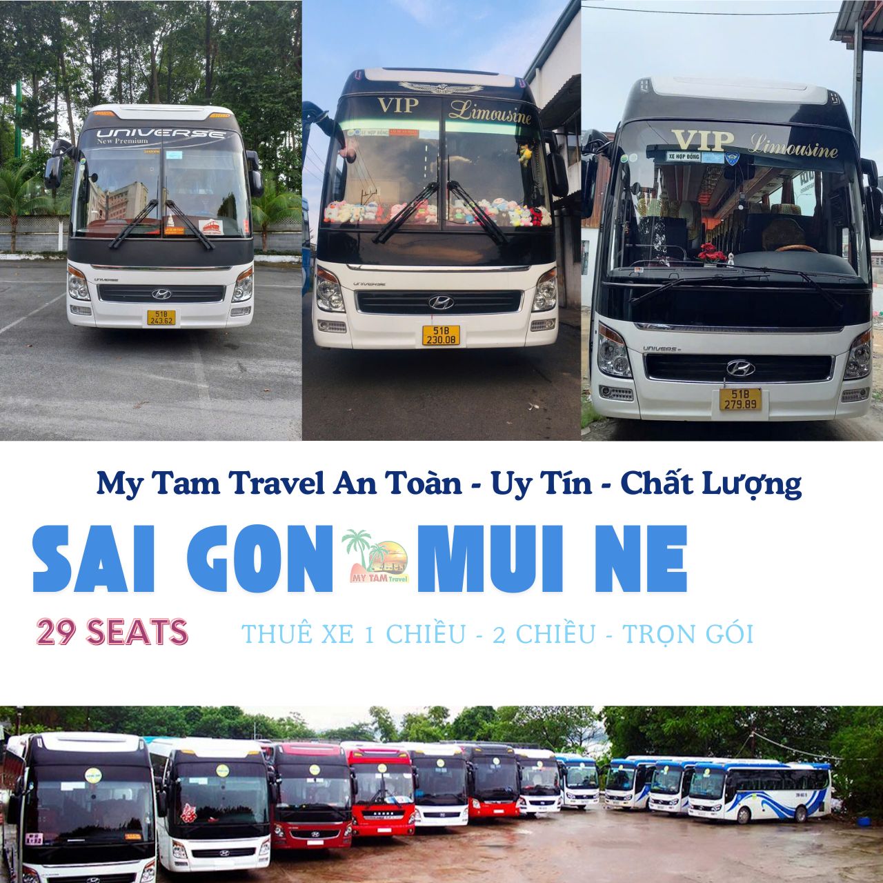 Car rental to Mui Ne 2 days 1 night 4-7-16-29-45c Limousine 9-11-15-18-28c
