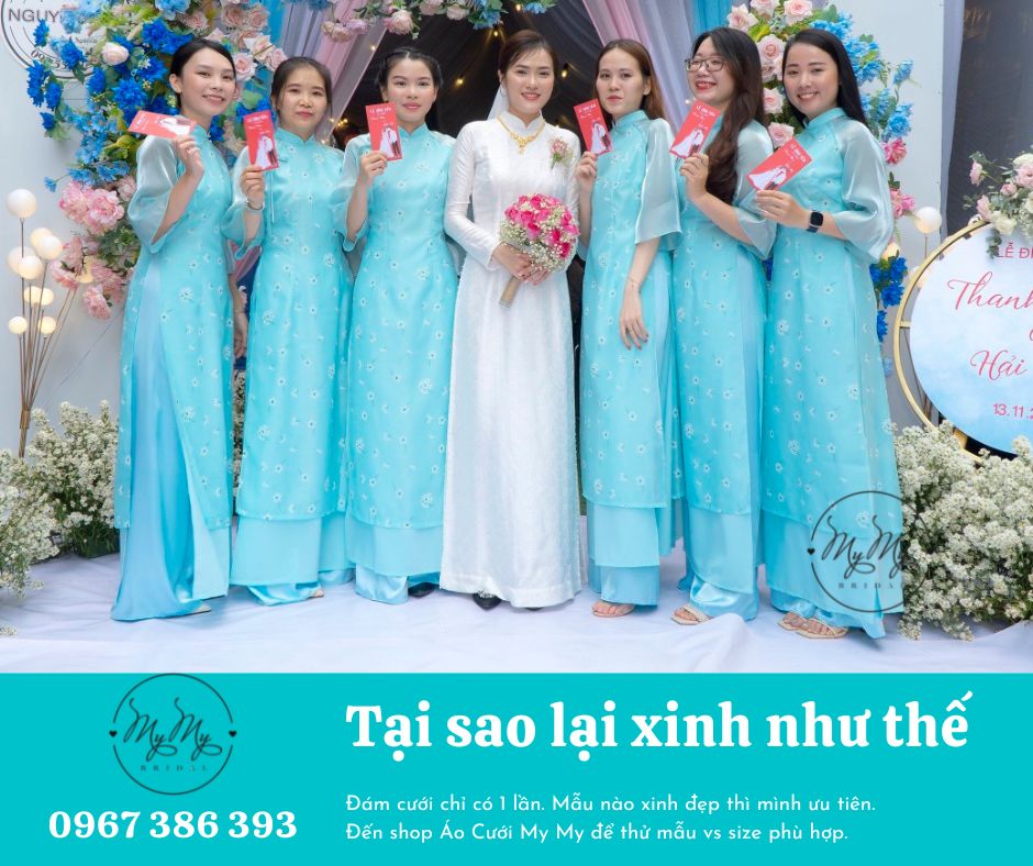 Cho thuê áo dài bê quả đẹp