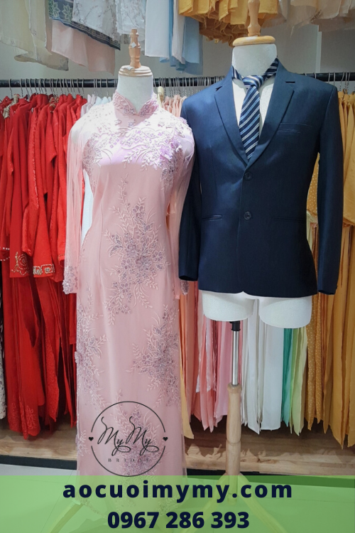 Cho thuê áo dài sui voan 4 tà Gò Vấp