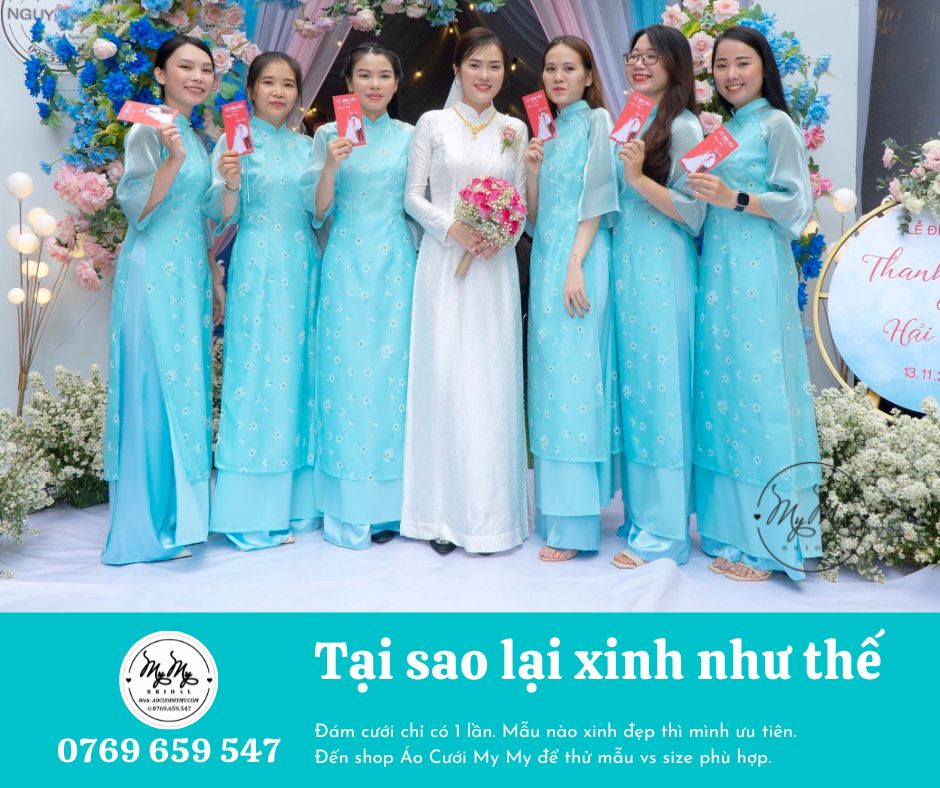 Cho thuê áo dài bê quả