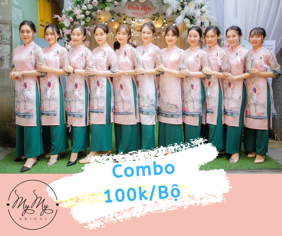 Cho thuê áo dài bưng quả cách tân gò vấp tân bình phú nhuận áo cưới my my