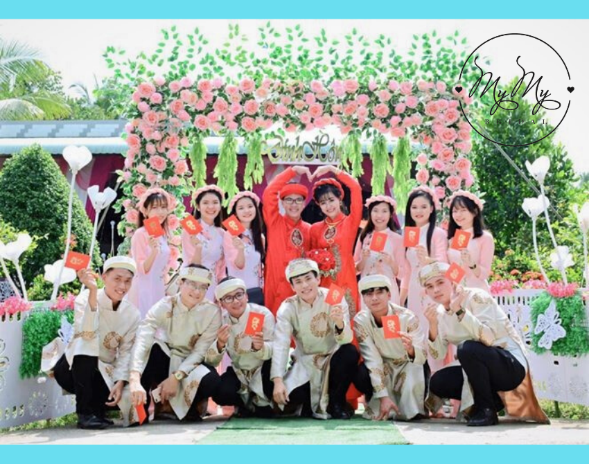 Cho thuê áo dài bưng quả Phú Nhuận Gò Vấp bình Thạnh