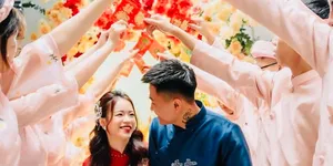 ÁO DÀI CHÚ RỂ XANH DƯƠNG - MẪU PHỐI ĐẶC BIỆT TRONG NGÀY CƯỚI