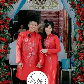 ÁO DÀI CẶP ĐỎ PHƯỢNG HOÀNG