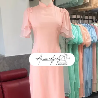 ÁO DÀI BƯNG QUẢ NỮ HỒNG CÁNH TIÊN