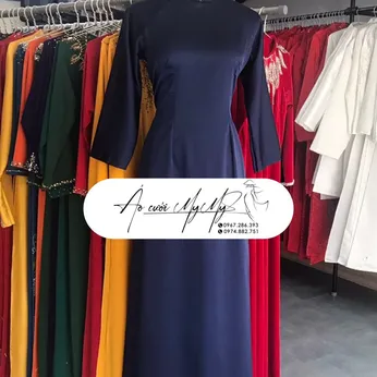 ÁO DÀI BÀ SUI XANH TRƠN