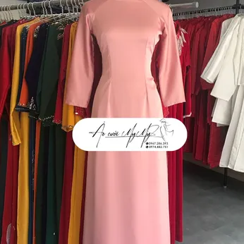 ÁO DÀI BÀ SUI HỒNG TRƠN