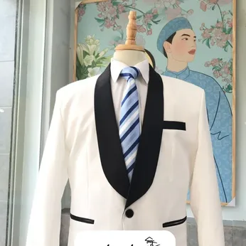 COMPLE CHÚ RỂ TRẮNG CỔ SAM ĐEN