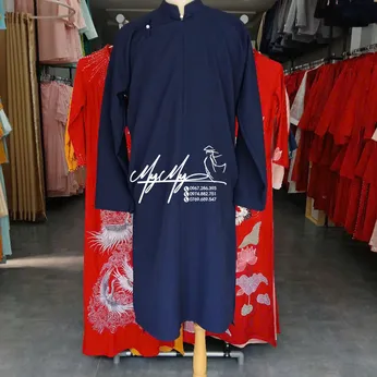 ÁO DÀI CHÚ RỂ XANH NGŨ THÂN