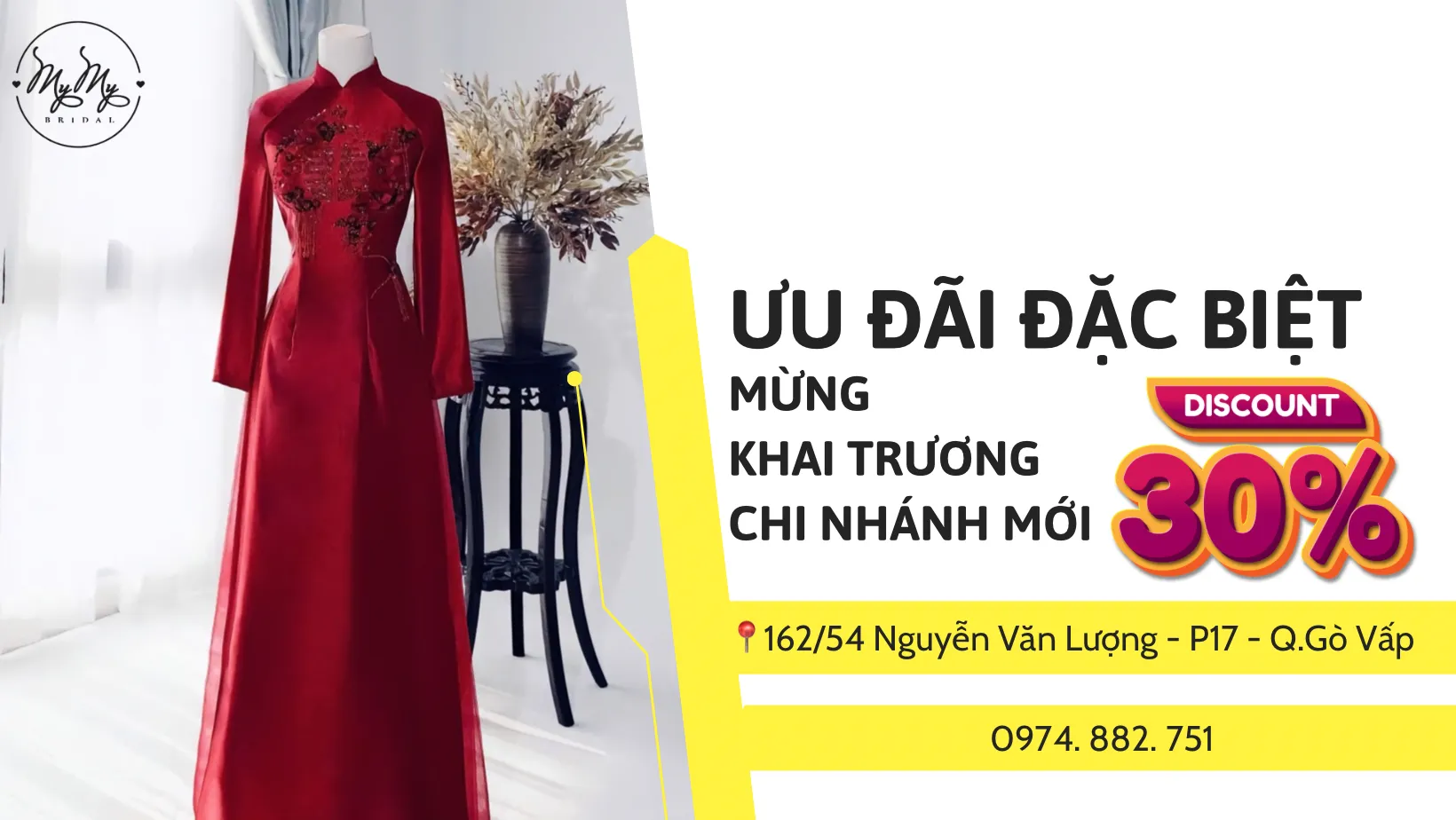 ƯU ĐÃI ĐẶC BIỆT - MỪNG KHAI TRƯƠNG CHI NHÁNH MỚI