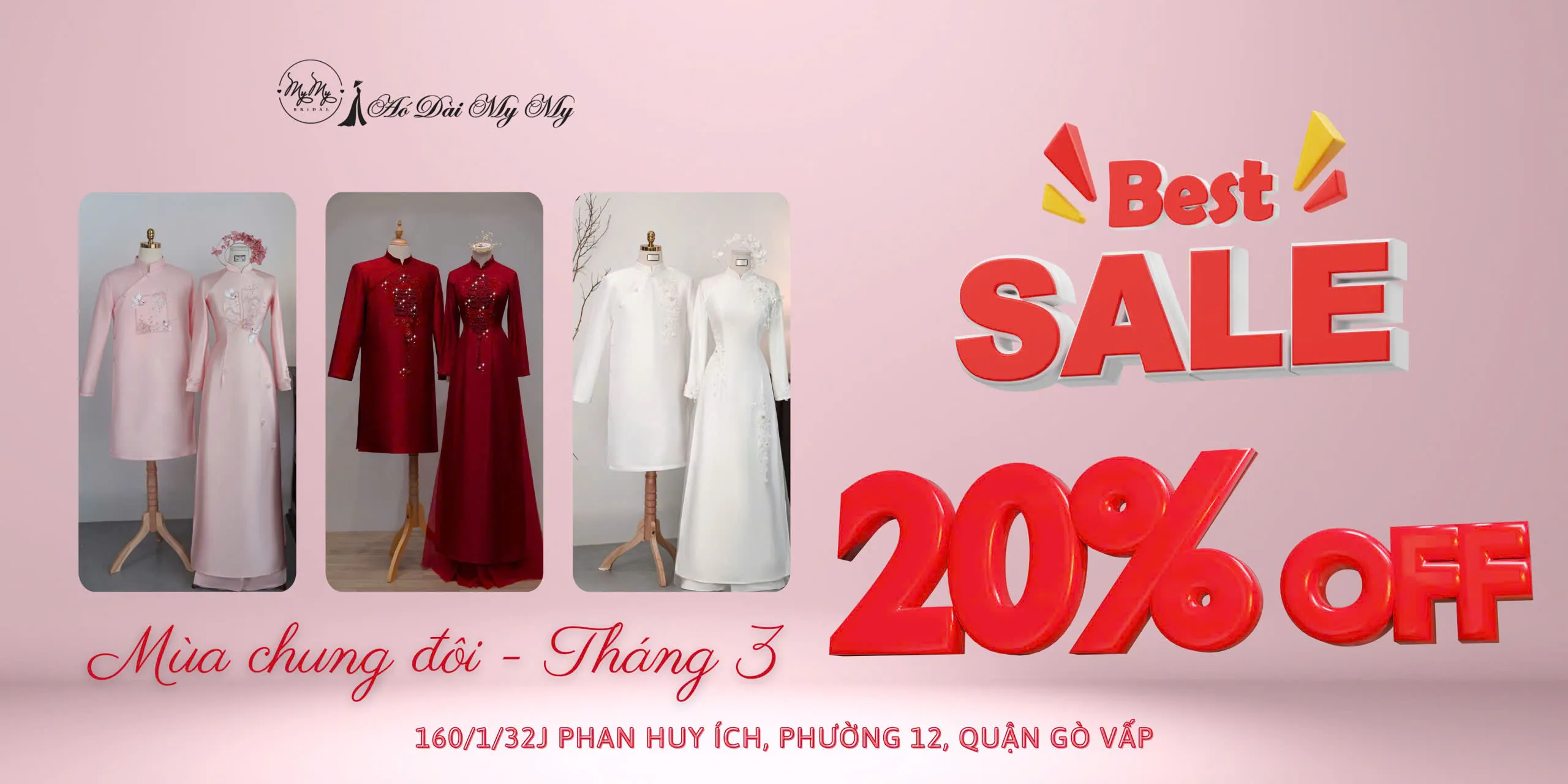 BEST SALE 20% - THÁNG 3 - MÙA CHUNG ĐÔI