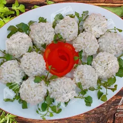 Cơm cháy chả mực - 15 viên/khay