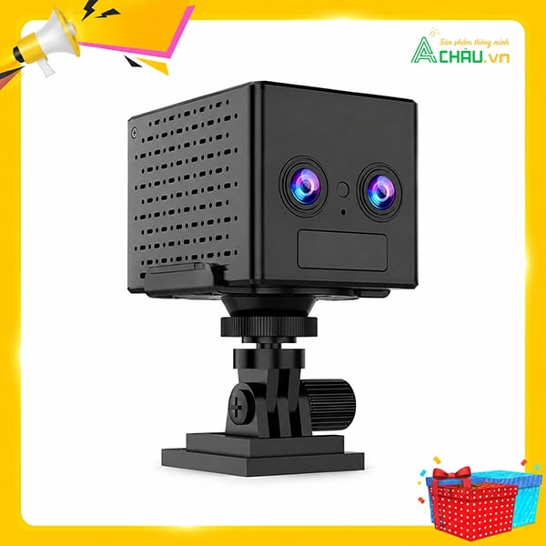 Camera Mini Dùng Sim 4G-ACPlus Pin 7-12 Ngày, Có Hồng Ngoại Quay Đêm, Cảnh Báo Chuyển Động 