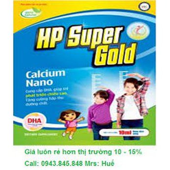 HP SUPER GOLD CALCIUM NANO – BỔ SUNG CANXI D3 – HỖ TRỢ XƯƠNG VÀ RĂNG CHẮC KHỎE