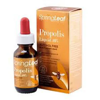 Keo Ong Spring Leaf Propolis Liquid 40% - Hỗ Trợ Giảm Các Triệu Chứng Do Nhiễm Lạnh & Cảm Lạnh