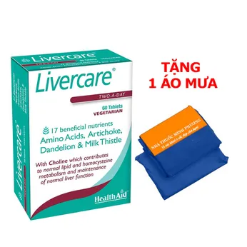 Viên bổ gan Livercare HealthAid – Anh hộp 60 viên