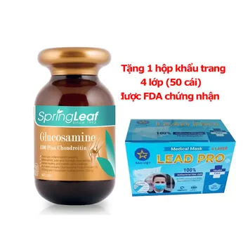 Viên uống bổ khớp Spring Leaf Glucosamine 1500 Plus Chondroitin