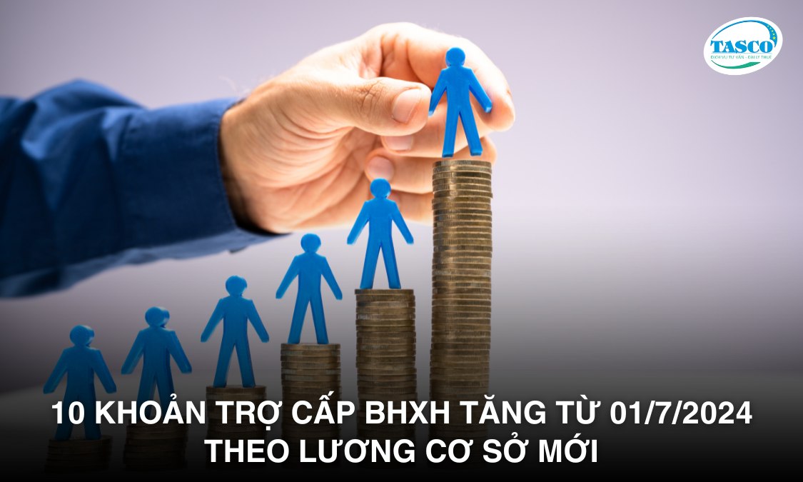 10 khoản trợ cấp BHXH tăng từ 1/7/2024 theo lương cơ sở mới 10 khoản trợ cấp BHXH tăng từ 1/7/2024 theo lương cơ sở mới