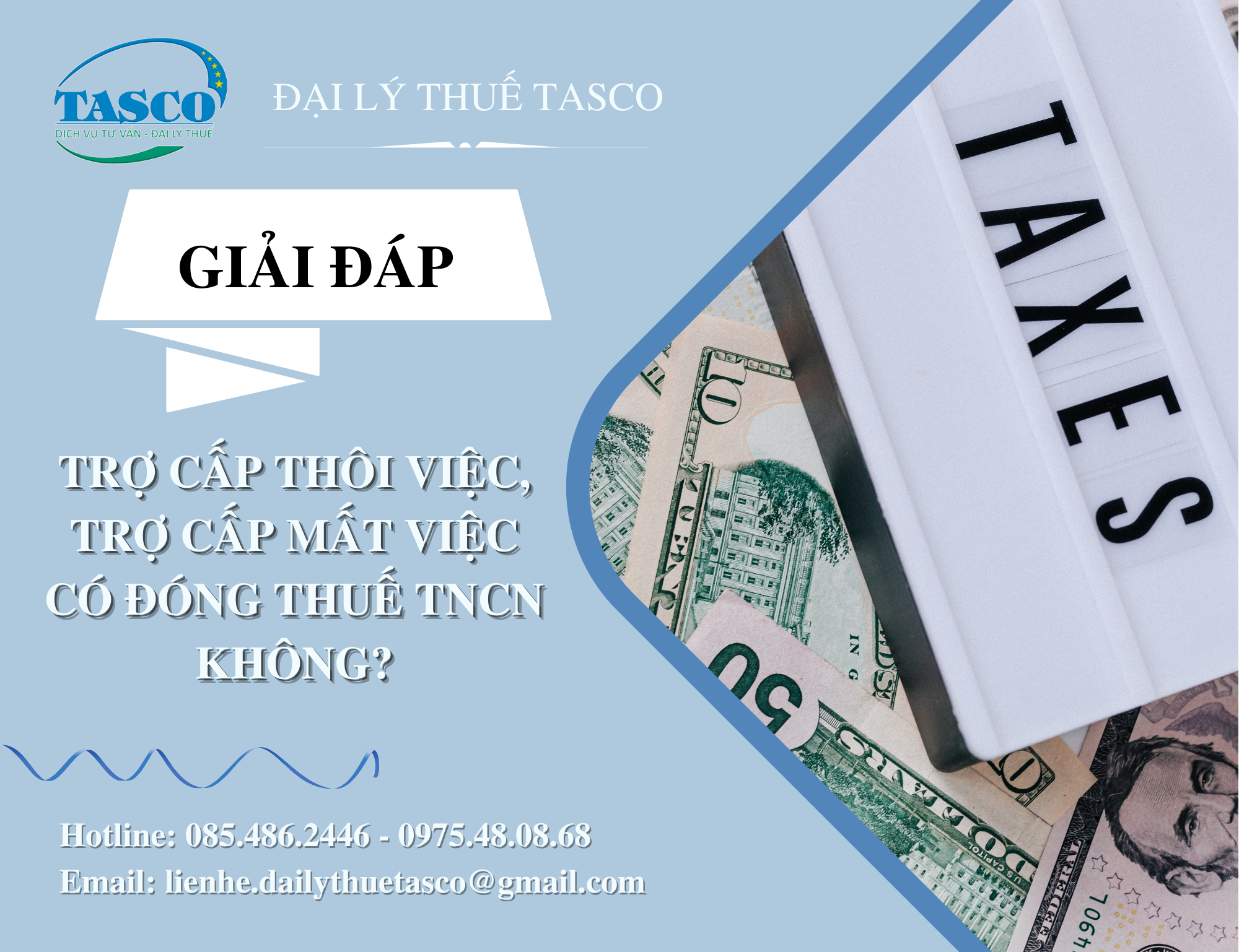 Trợ cấp thôi việc, trợ cấp mất việc có đóng thuế thu nhập cá nhân hay không?