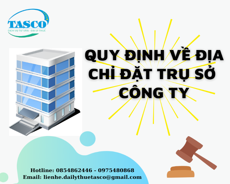 Lưu ý về địa chỉ đặt trụ sở công ty