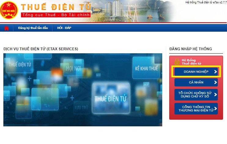 Truy cập trang web thuedientu.gdt.gov.vn Truy cập trang web thuedientu.gdt.gov.vn