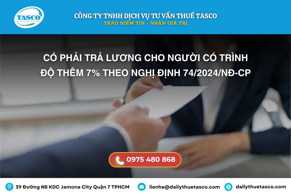 Có phải trả lương cho người có trình độ thêm 7% từ 01/7/2024? Có phải trả lương cho người có trình độ thêm 7% từ 01/7/2024?