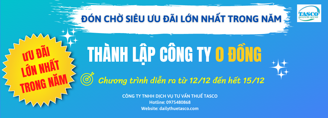 Ưu đãi thành lập doanh nghiệp 0 đồng