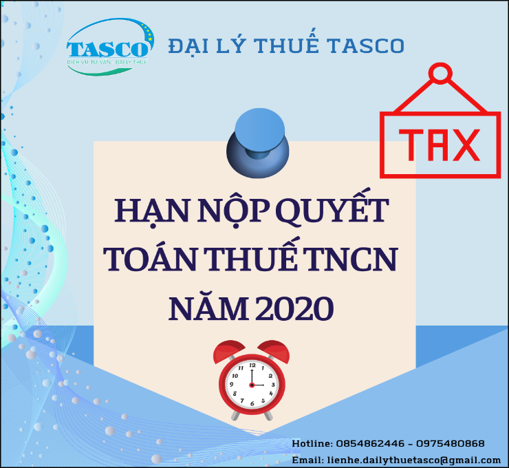 Thời hạn quyết toán thuế thu nhập cá nhân năm 2020
