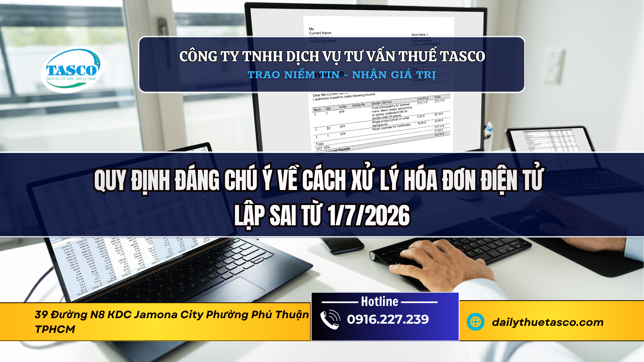 Quy định đáng chú ý về cách xử lý hóa đơn điện tử lập sai từ 1/7/2026 Quy định đáng chú ý về cách xử lý hóa đơn điện tử lập sai từ 1/7/2026