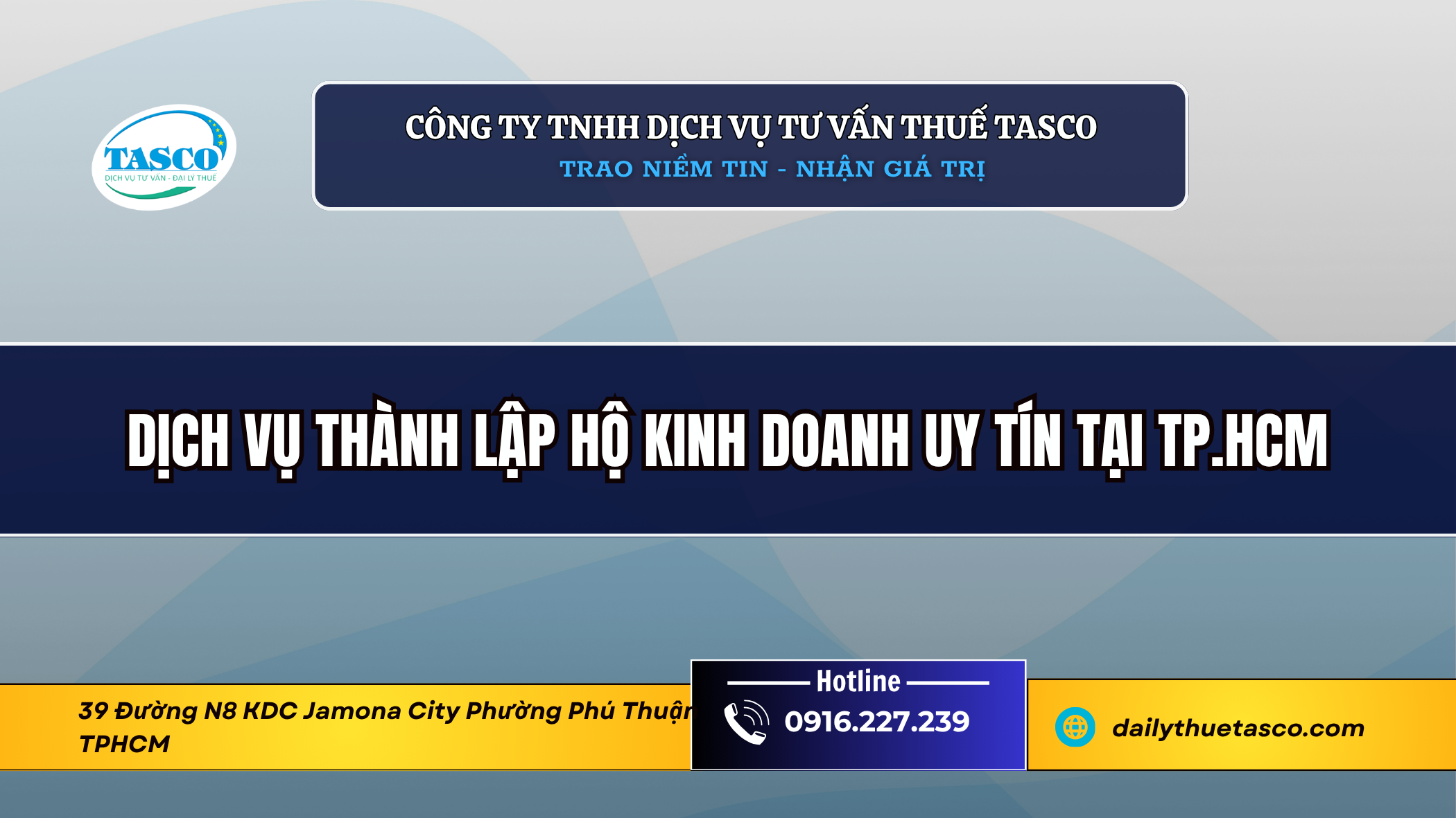 Dịch vụ thành lập hộ kinh doanh uy tín tại TP.HCM Dịch vụ thành lập hộ kinh doanh uy tín tại TP.HCM