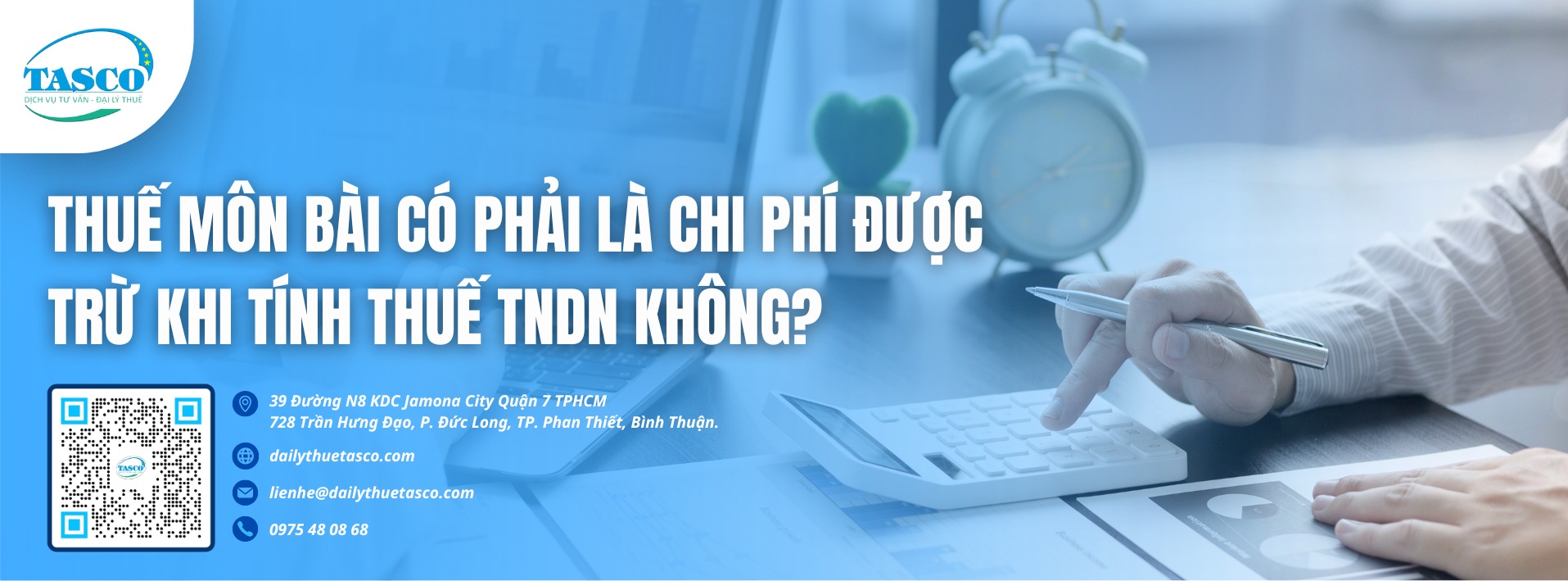 Thuế môn bài có phải là chi phí được trừ khi tính thuế TNDN không? Thuế môn bài có phải là chi phí được trừ khi tính thuế TNDN không?