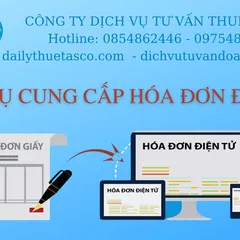DỊCH VỤ CUNG CẤP HÓA ĐƠN ĐIÊN TỬ