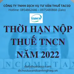 Thời hạn nộp thuế Thu nhập cá nhân năm 2022