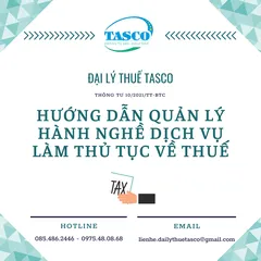 Thông tư hướng dẫn quản lý hành nghề dịch vụ làm thủ tục về thuế