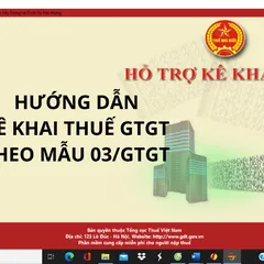 Hướng dẫn kê khai thuế GTGT theo mẫu 03/GTGT