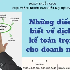 Note: Một số điều cần biết về dịch vụ kế toán cho doanh nghiệp
