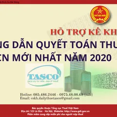 HƯỚNG DẪN QUYẾT TOÁN THUẾ TNCN MỚI NHẤT 2020