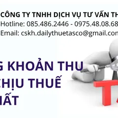 NHỮNG KHOẢN THU NHẬP CHỊU THUẾ TNDN NĂM 2020