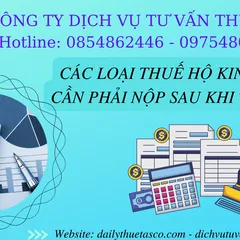 Taxes that business households must pay after establishment
