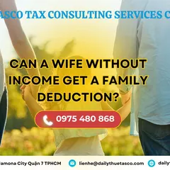 Can a wife without income get a family deduction?
