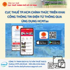 Hướng dẫn sử dụng ứng dụng HCMTax - Cổng giao dịch điện tử giữa CQT và NNT
