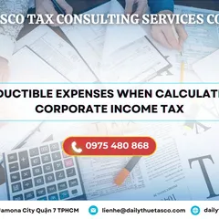 Deductible expenses when calculating Corporate Incomes Tax