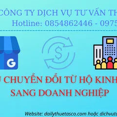 SERVICE OF CONVERTING BUSINESS FORM FROM HOUSEHOLD BUSINESS TO ENTERPRISE