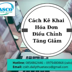 CÁCH KÊ KHAI HÓA ĐƠN ĐIỀU CHỈNH TĂNG (GIẢM ) DOANH THU, THUẾ GTGT