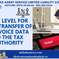 FINE LEVEL FOR LATE TRANSFER OF E-INVOICE DATA TO THE TAX AUTHORITY
